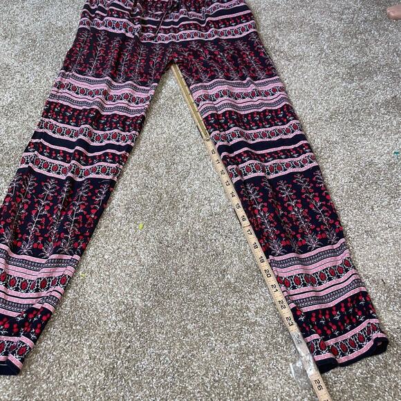 Urban Outfitters pants joggers trousers maroon/red indian inspired pull on - Picture 7 of 7